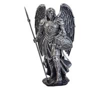 Fenteer Angle Figurine, Resin Statue Craft, Handmade Practical Sculpture Tabletop Ornament for Table, Silver A