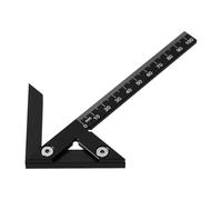 Fenteer Angle Ruler Carpentry Measuring Layout Tool 45 Degree 90 Degree High Precision Angle Scribing Gauge Carpentry Square