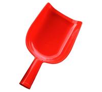 Fenteer Animal feed Spoon Farming Tool Poultry Portable Household Distribution Grain Spade Farm feed Spade for Sheep Dog Food Cow, Red 29cmx19cmx7cm