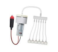 Fenteer Aquarium Air Pump Silent with Bubbler Accessories, Lightweight Multiuse Energy Saving Tool DC 12V Fish Tank Air Pump, style 10