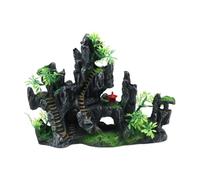 Fenteer Aquarium Decoration Rockery,Fish Tank Decoration,Fish Tank Landscape Ornament,Mountain View Stone Ornament for Lawn Balcony