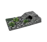 Fenteer Aquatic Turtle Basking,Resting Terrace Habitat Reptiles Dock Climbing Ramp for Tortoise,Aquatic Pet,Ledge Amphibians, Style C