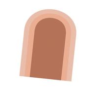 Fenteer Arch Wall Decal Boho Wall Sticker Home Nursery Headboard Party Holiday Art Bohemian Background Arch Wallpaper Decoration, Pink