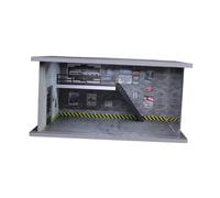 Fenteer Auto Repair Shop 1/64 Scale Model Car Display Case Photo Prop Scenario Dustproof with Led Miniature Scenery Display Box, Style A