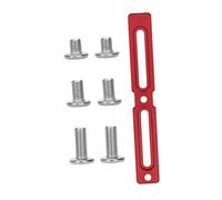 Fenteer Bike Bottle Cage Adapter Quick Installation Accessories Simple Versatile Bottle Cage Mount for Outdoor Mountain Bikes, Red 13.3cm