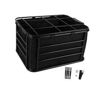 Fenteer Bike Rear Basket Storage Basket Container Cargo Rack Dog Carrier for Travel Riding Accessories Mountain Bikes