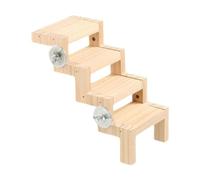 Fenteer Bird Cage Climbing Ladder Climbing Stair Chewing Toy Stable Placement Parrot Playstand Bird Perch for Lovebird Parakeets, 15.5x9.3x5.3cm