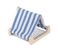 Fenteer Bird Nest House Sturdy Bottom Hanging Hammock Interactive Easy to Clean 17.7x16.5x15cm for Parakeets Conures, Blue