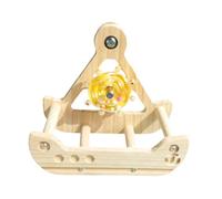 Fenteer Bird Swing Perch Toy Bird Cage Perch Exercise Premium, Chewing, Training Easy to Install Cage Accessories for Lovebirds