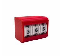 Fenteer Board Work Timer Number Drum Timekeeper Box Reminder With Easy To Read Rotating Display And Sl uild suitable for office timing study household tasks daily planning, Red