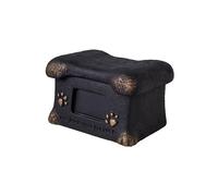 Fenteer Bone Shaped Pet Cremation Memorial Urn Remembrance Large Capacity Garden Sympathy Funeral Memorial Keepsake Ash Urns for Pets, Black