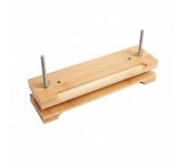 Fenteer Book Binding Clamp Bookbinding Press Manual Clamp Two Screw Adjustable Mechanism Wood Metal Structure Stable Base Even Pressure Suitable for Craft Rooms Small Studios Teaching Workshops
