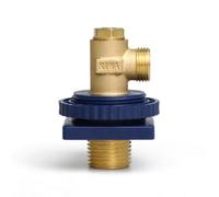 Fenteer Brass Angle Valve Shut Off Valve Plumbing Valve Water Control Valve with Side Outlet and Bottom Inlet Connections Suitable for Sink Toilet Basin Installations
