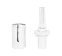 Fenteer Brass Trumpet Embouchure Tool Practice Aid Resistance Adjuster Training Piece polished brass build with fine-tune resistance for steadier control, Silver