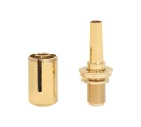 Fenteer Brass Trumpet Embouchure Tool Practice Aid Resistance Adjuster Training Piece polished brass build with fine-tune resistance for steadier control, Gold