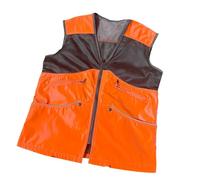 Fenteer Breathable Dog Trainer Mesh Vest Orange Lightweight for Men Women Multipurpose Waterproof Pet Owner Vest Sleeveless Clothes, Size L
