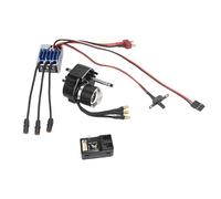 Fenteer Brushless Gearbox ESC Set RC Accessories 2 Channel Receiver Brushless Motor Upgrade Kit for MN82 MN168 MN78 MN99S, Black