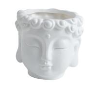 Fenteer Buddha Head Planter Flower Container Gift Creative Collection Decor Plant Pot Flower Pot for Outside Garden Backyard Tea Room