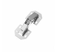 Fenteer Cabinet Hinge Door Furniture Hydraulic Stainless Steel Waterproof Rust Resistant Straightforward No Drill Install, 4 Inch, Normal 1PC