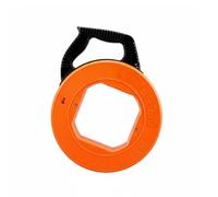 Fenteer Cable Guide Reel Wire Guide Reel Conduit Wire Guide Housing Cable Puller Material with Frame Protection Suitable for Electricians DIY Projects Construction Sites Home Renovation, Orange