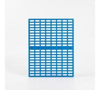 Fenteer Cage Floor Panel Cage Raised Mat Pet Foot Pad Surface For Small Animals Keeps Paws Clean Allows Waste To Fall Through, Blue, Length 42cm x Width 33cm x Height 1.0cm
