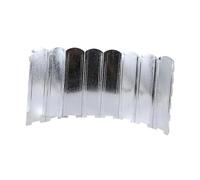 Fenteer Camping Windscreen Outdoor Windshield Save Space Large Reusable Iron Wind Screen Foldable for Camping BBQ Cooking, Silver, 60CM Height