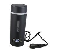 Fenteer Car Kettle Coffee Heated Travel Mug Temperature Display Practical Car Heating Cup Hot Water Boiler for Gift Commuting Camping, 24V for Truck