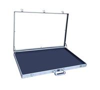 Fenteer Card Display Case Lockable Professional with Handle Aluminum Alloy for Collectibles TCG Jewelry Sports Card