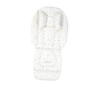 Fenteer Carriage Seat Cushion Easy Installation, Soft, Anti Slip, Infant Seat Insert Mat for Newborn, White Graffiti