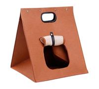 Fenteer Cat Bed Cave Cat Hut Tent Portable Comfortable Foldable Cat House with Handle for Outside Travel Sleeping Indoor Outdoor Cats, 40cmx40cmx48cm