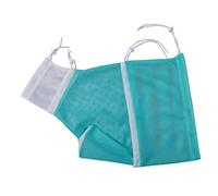 Fenteer Cat Grooming Bathing Bag Cat Shower Net Bag Anti Biting Scratching Washing Multifunctional for Nail Trimming Keeping Calm, Green White