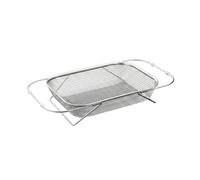 Fenteer Cat Litter Sifter Stainless Steel Mesh Scooper Square Box Fine Filtration With Handle Stable Structure Suitable for Cleaning, Medium (29.5x21x7cm)