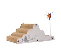 Fenteer Cat Scratcher Cat Scratch Climbing Toy Scratching Board Gift for Cats Grind Claws Durability Convenient Corrugated Cardboard, Style A