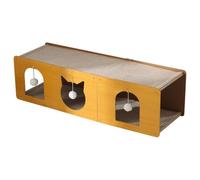 Fenteer Cat Scratcher Tunnel Bed Furniture Protection Sisal Pad Cat Rest, Play, Grinding Claws Interactive Toy Scratching House, 101cmx29cmx30cm