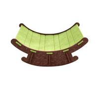 Fenteer Cat Scratching Board Scratcher Bed Space Saving Cats Scratch Pad Cooling Mat for Play Chasing Indoor Training, Green Brown