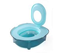 Fenteer Cat Toilet Training Pan Flip Up Cover Deep Basin Litter Container Compact Easy Pouring Quick Rinsing Low Profile Design Suitable For Young Cats, Blue