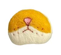Fenteer Cat Whisker Holder Nose Shape Pet Beard Holder Simple Pet Memorial Decor Fridge Decor for Kitchen Dorm, yellow white