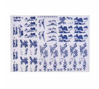 Fenteer Ceramic Decal Paper Underglaze Transfer Sheet Porcelain Sticker Pottery Transfer Ceramic Transfer Paper Material for Consistent Pattern Placement and, style to 3