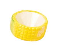 Fenteer Ceramic Hamster Food Bowl Small Animal Feeding Bowl Decorative Hamster Feeder Gerbil Food Dish for Small Pets Ferret Chipmunk