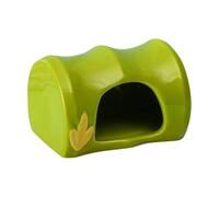 Fenteer Ceramic Hamster House Hut Cave Indoor Outdoor Creative Hideout Nest for Squirrel Gerbils Rats Ferrets Chinchillas Chinchilla, 10.2x8.7x3cm