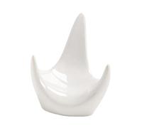 Fenteer Ceramic Ocarina Stand Base Flute Display Stand for 6 Holes 12 Holes for Music Lovers Desk Classroom Decor, White