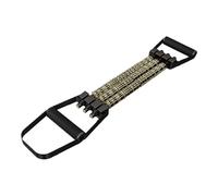 Fenteer Chest Expander Exercise Band with Handle for Men Women Muscle Training Exerciser for Home Gym Body Building Strength Training, Black