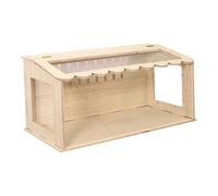 Fenteer Chicken Brooder Box Quail Cage with Window Ducks Birds Incubator Chicken Coop Breeding Box for Reptiles Hedgehog Quails Birds, 60cmx30cmx30cm