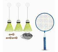 Fenteer Children Badminton Overhead Mounted Comeback Set Indoor Training Gear Solo Kit Shuttlecock Ball System Lightweight Nylon suitable for kids workouts indoor play condo, style to 2