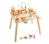 Fenteer Children Educational Desk Activity Table Learning Table Sensory Table With Rounded Corners Tapered Legs Water Based Paint And Storage Net suitable for playroom classroom shared