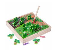 Fenteer Children Learning Game Wooden Educational Carrot Picking Board Toy With Color Sorting Puzzle Shape Matching Pegs Memory Training For Cognitive Focus, Vegetable Radish