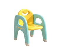 Fenteer Children Study Desk With Ergonomic Contoured Seat And Armrests Rounded Edges Smooth Surface Sturdy Four Splayed Legs Solid Side Panels Portable, Yellow Green