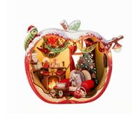 Fenteer Craft Christmas Fairy Tale Miniature Building Kit with Festive Interior Scene Suitable for Creative Hobbyists Aged 14 Plus