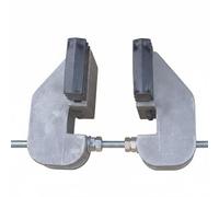 Fenteer Crane Rail Buffer Trolley Stopper Aluminum Girder Clamp Shock Absorbing Rubber Suitable for Warehouse Workshop Factory Workers, I-Beam Track Limit Stop Cast Aluminum
