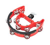Fenteer Cymbal Hi Hat Tambourine Music Rhythm Tambourine Metal Shaker Hand Held Percussion Accessories for Concert Party KTV Ensemble
